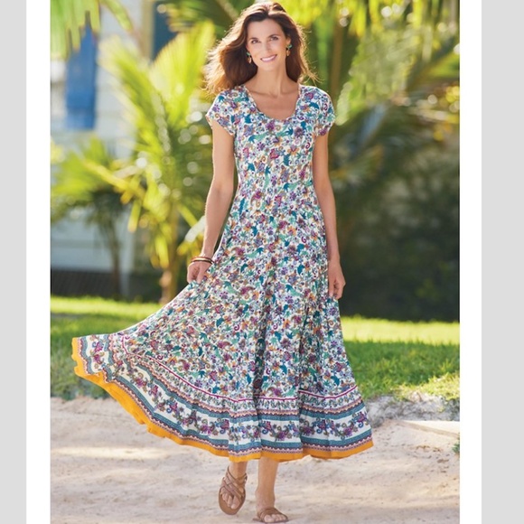 Soft Surroundings Dresses Nwts Soft Surroundings Kara Tiered Dress